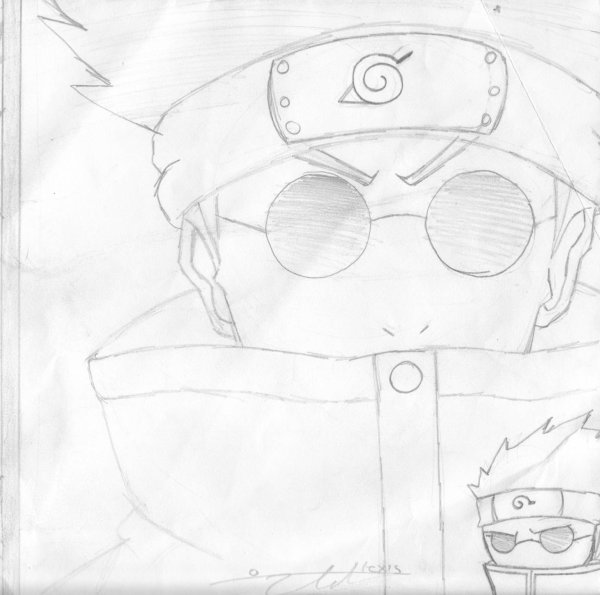 Шино Наруто рисунок