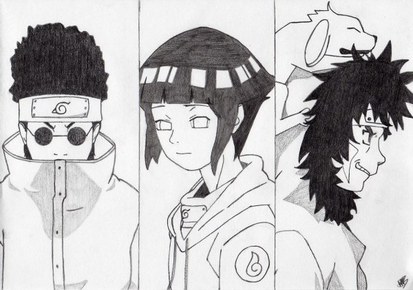 Шино Абураме рисунок