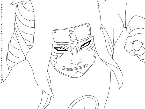 Раскраска Наруто Канкуро