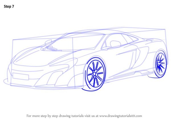 Раскраска Макларен 675 lt