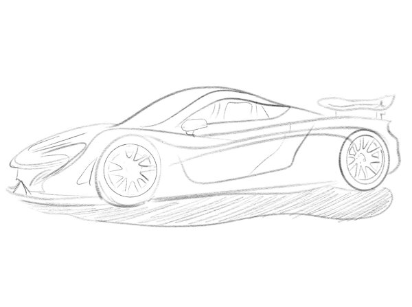 MCLAREN p1 чертеж