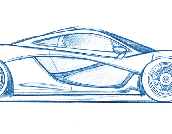 Скетч машины Макларен