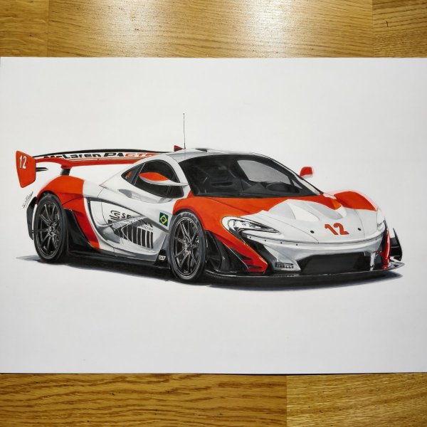 MCLAREN p1 GTR арт