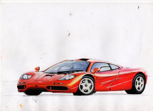 MCLAREN f1 рисовка