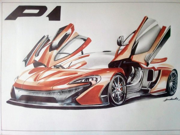 Машина рисунок MCLAREN