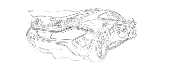 MCLAREN p1 чертеж