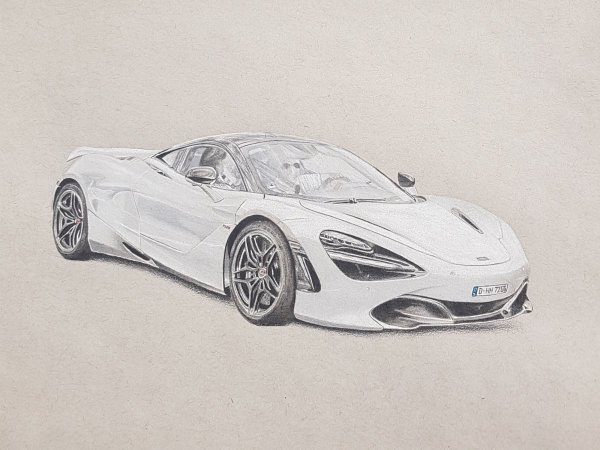 Раскраска Макларен 720s