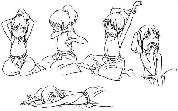 Тихиро Унесенные скетчи