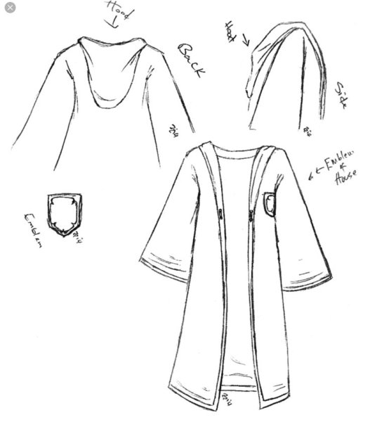 Эскиз костюма Гарри Поттера