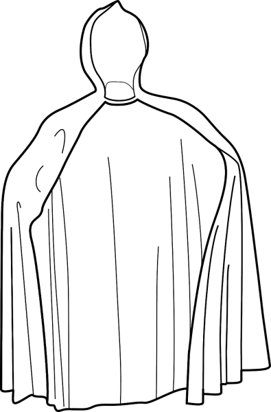 Раскраска плащ