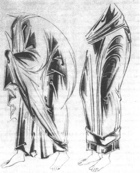 Иконопись складки прорись