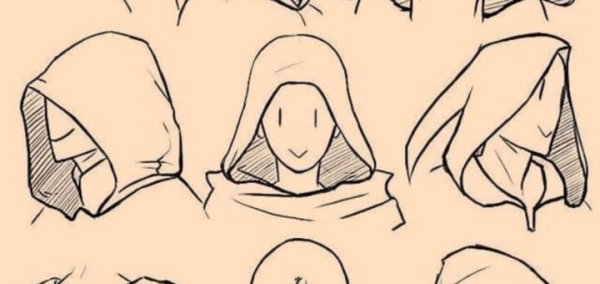 Капюшон в профиль референс