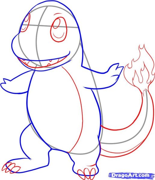 Рисование покемонов пошагово