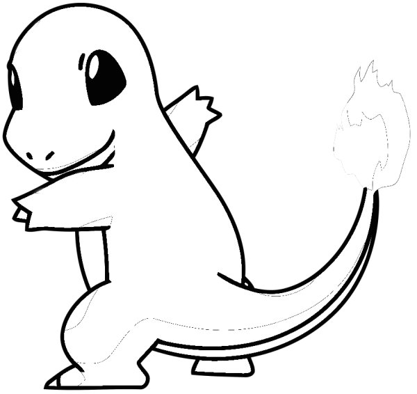 Раскраска покемоны мега Чармандер