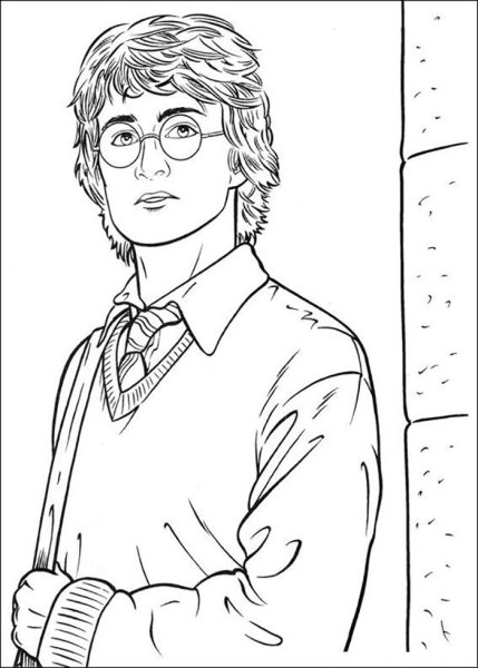 Раскраска Гарри Поттер Нимфадора