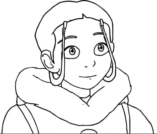 Раскраски аватар Легенда об Аанге Катара