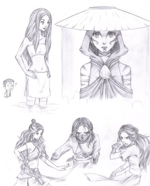 Аватар аанг скетчи