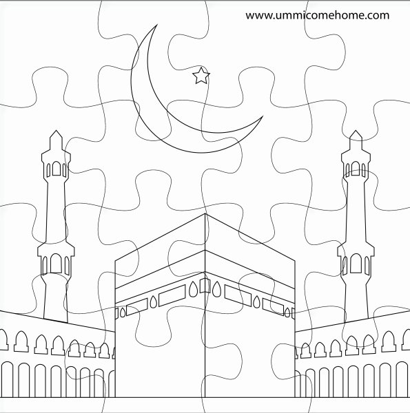 Кааба раскраска для детей
