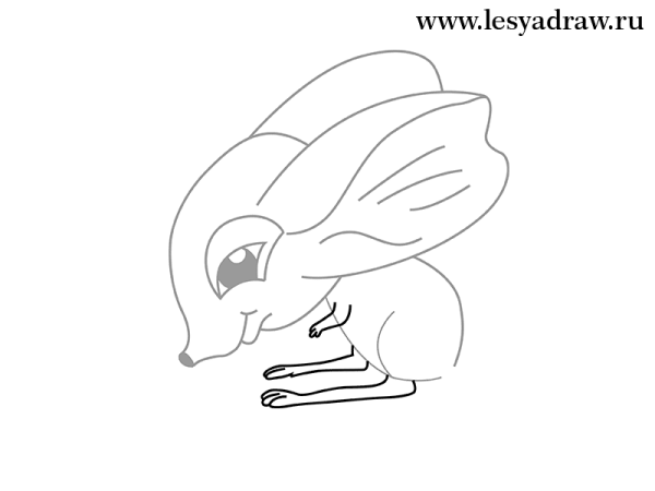 Тушканчик карандашом