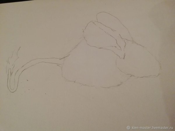 Тушканчик акварель