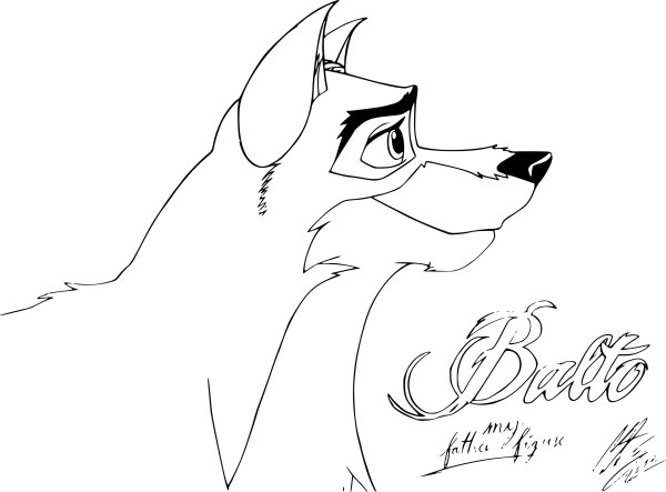 Балто рисовка