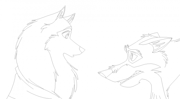 Персонажи из Балто карандашом для срисовки карандашом