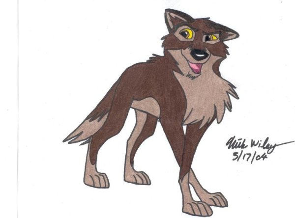 Раскраска Балто и Дженна