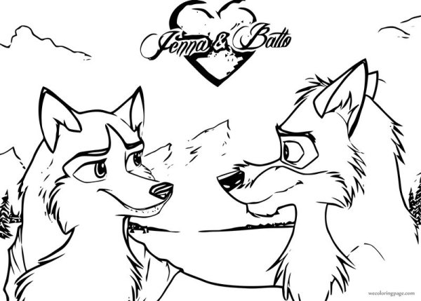 Балто карандашом