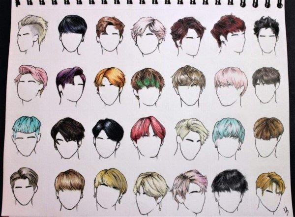 Чимин из БТС для срисовки