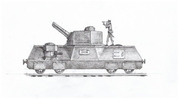 Бронепоезд Илья Муромец чертежи