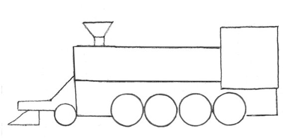 Бронепоезд рисунок