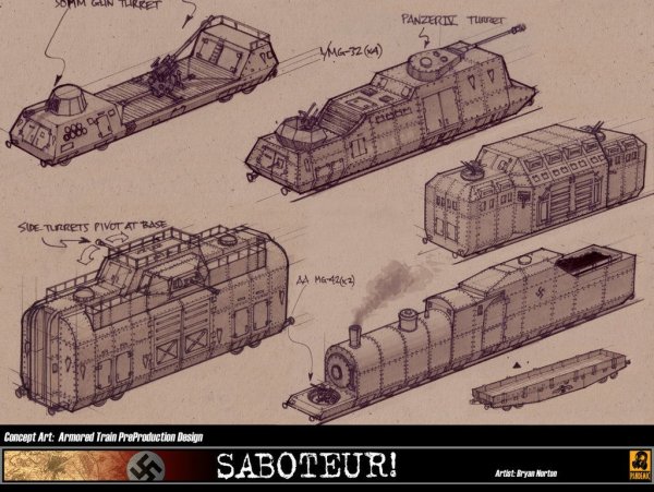Бронепоезд рисунок карандашом