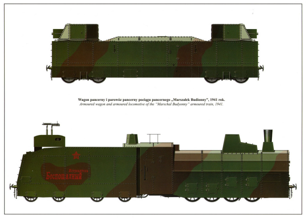 Бронепоезда типа БП-43 схема