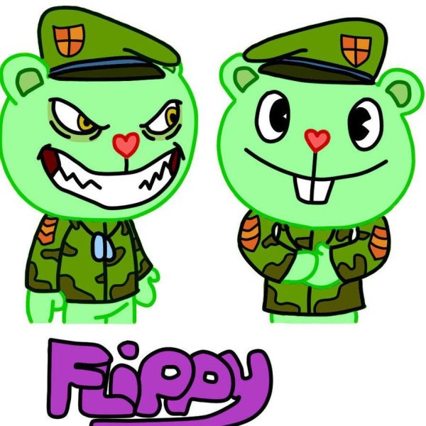 Happy Tree friends Флиппи злой