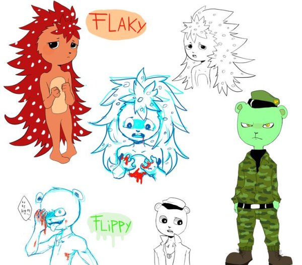 Happy Tree friends Flippy комикс