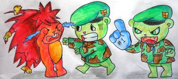 Happy Tree friends Flippy комикс