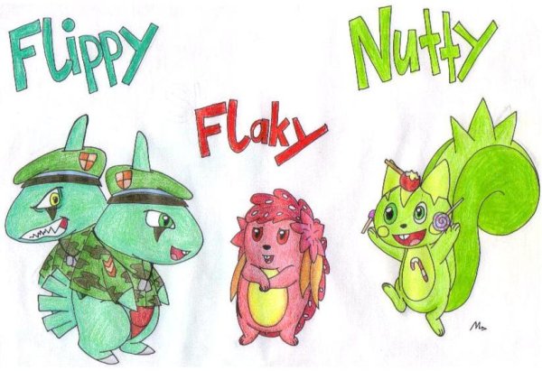 Happy Tree friends рыжая белка