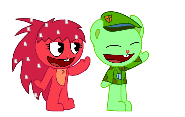 Happy Tree friends Флиппи Стикеры
