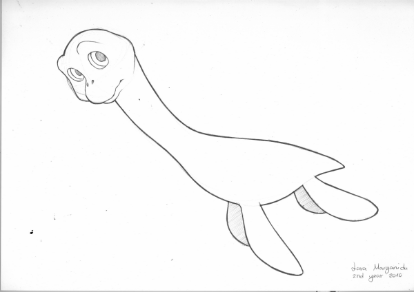 Плезиозавр раскраска