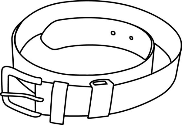 Ремень карандашом