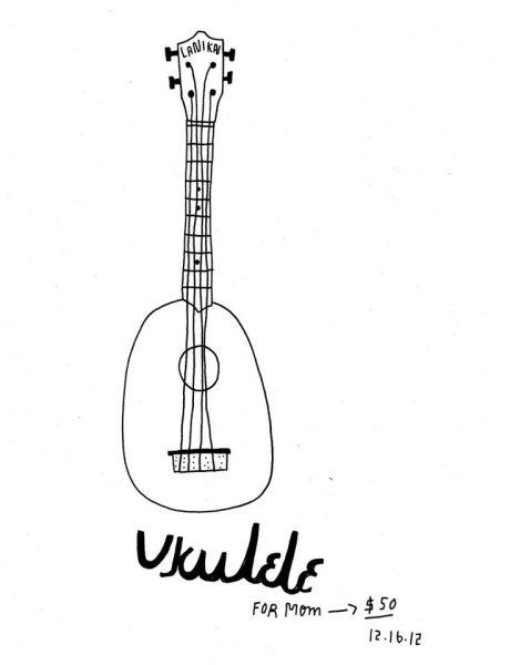 Укулеле карандашом