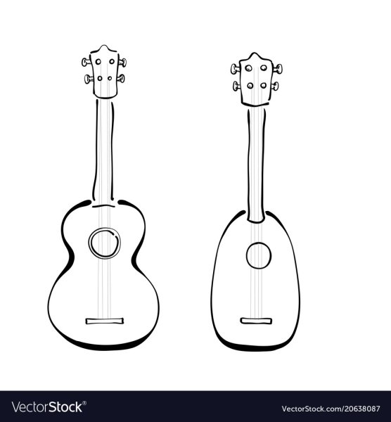 Гитара рисунок для детей поэтапно