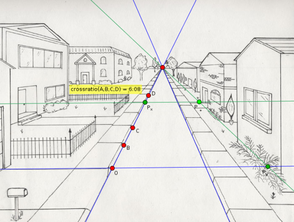 Перспектива с 2 точками схода улица