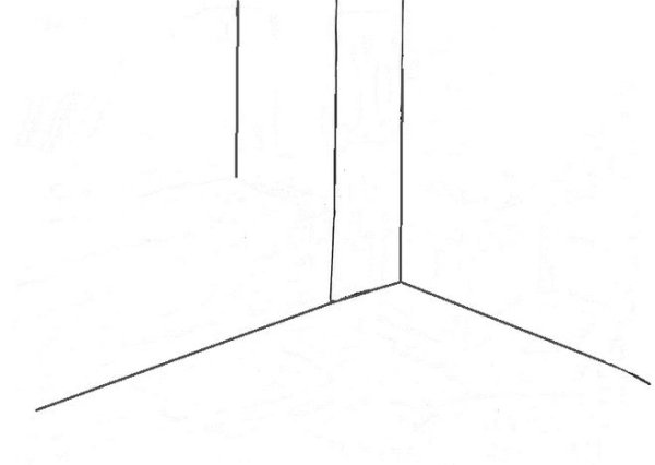 Нарисовать угол комнаты