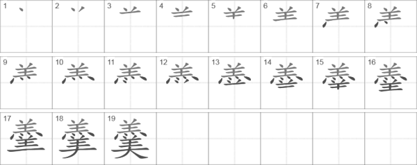 Написание китайских иероглифов