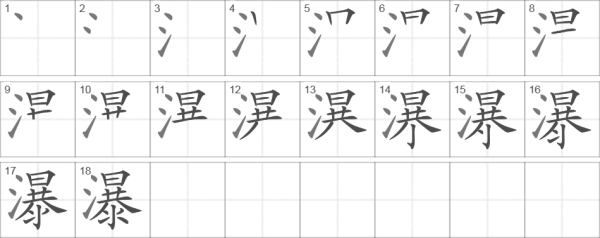 Порядок написания китайских символов