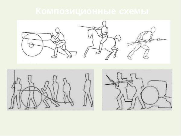 Сюжетная композиция в изобразительном искусстве схемы