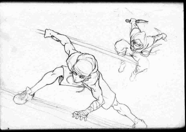 Позы для срисовки бой