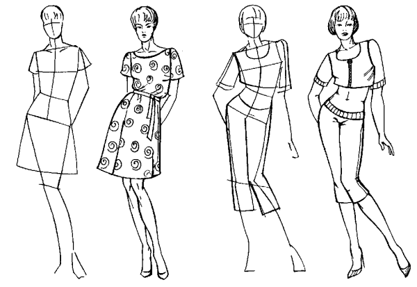 Эскизы моделей