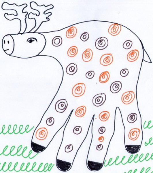 Рисование для детей с помощью ладони